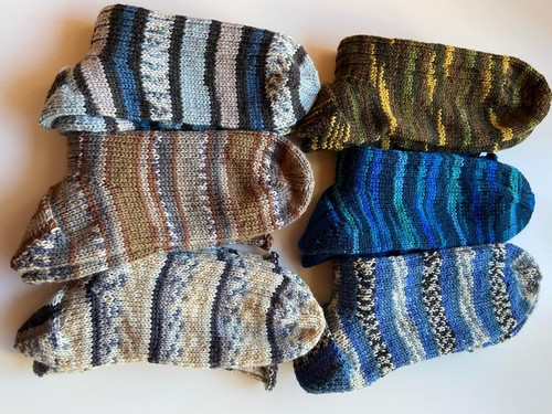 Handgestrickte socken fach - socken,