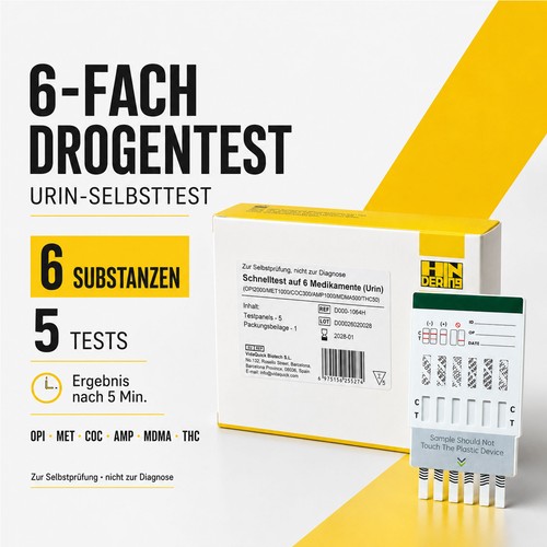 Fach drogentest urin - 6-fach,