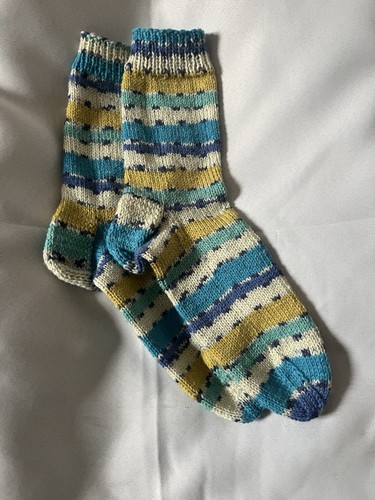 Handgestrickte unikat socken - handgestrickte, unikat-socken