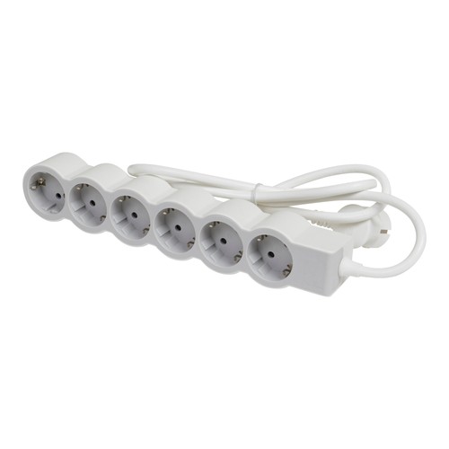 Fach steckdosenleiste mit - 6-fach,
