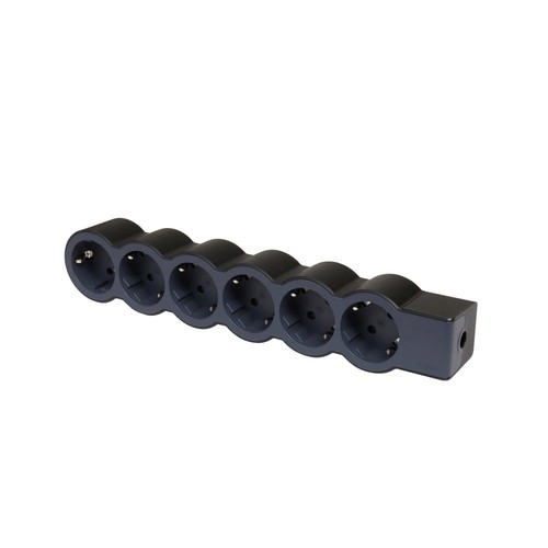 Fach steckdosenleiste mit - 6-fach,