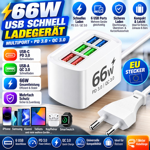 Fach usb 120w ladegerät - usb,