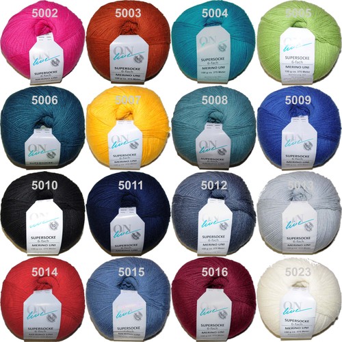 Supersocke merino fach uni - 6-fach,